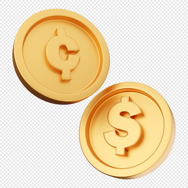 3d coin gold exchange from cent to dollar