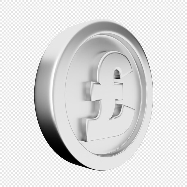 PSD 3d coin gold silver bronze icon illustration render