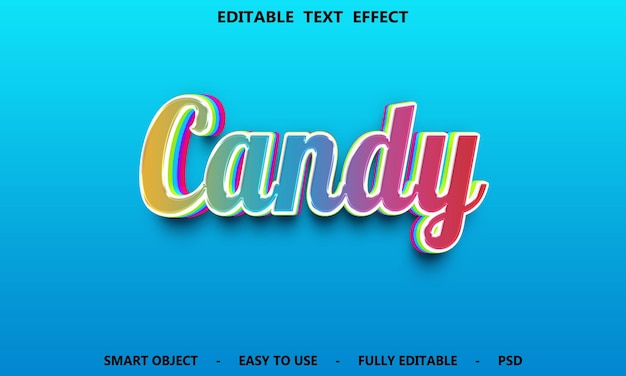 3D Colorful Text Effect