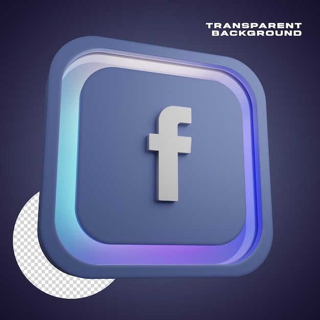 3D colorfull Facebook icon