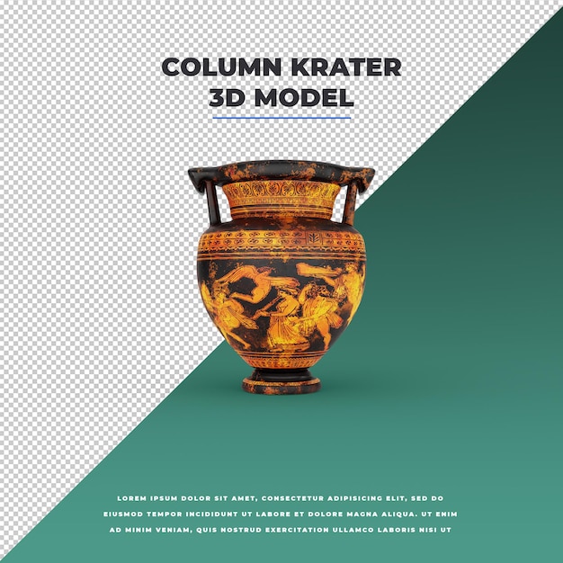 3D Column krater