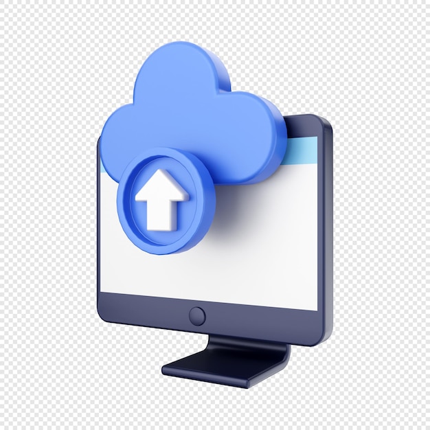 3d computer function cloud upload