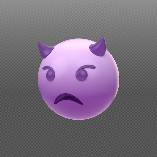 3D concept rendering of emoticon