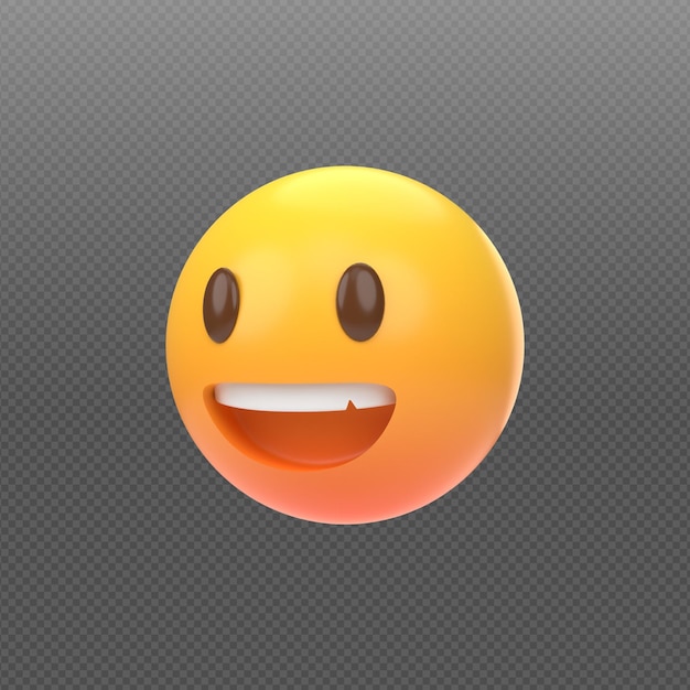 3D concept rendering of emoticon