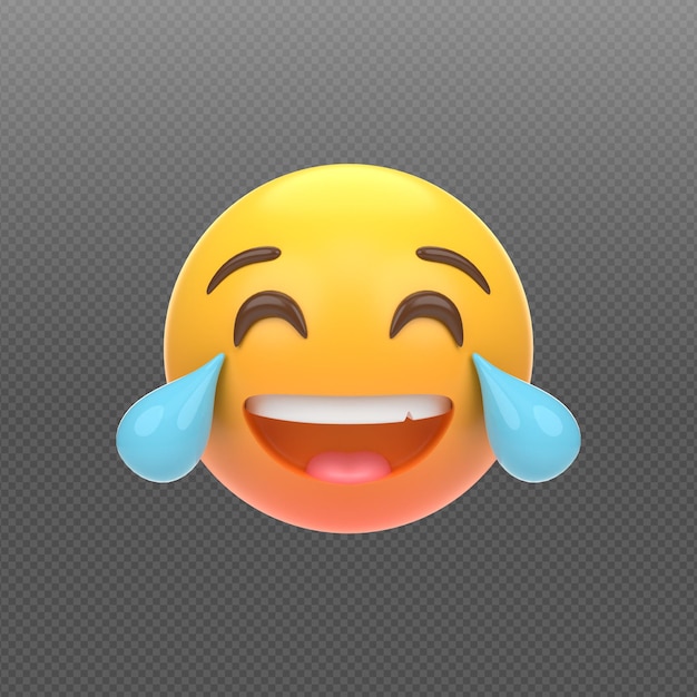 3D concept rendering of emoticon