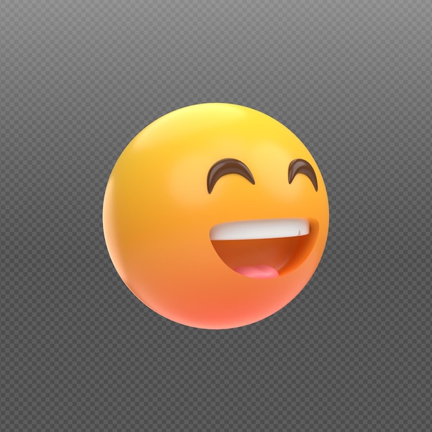 3D concept rendering of emoticon