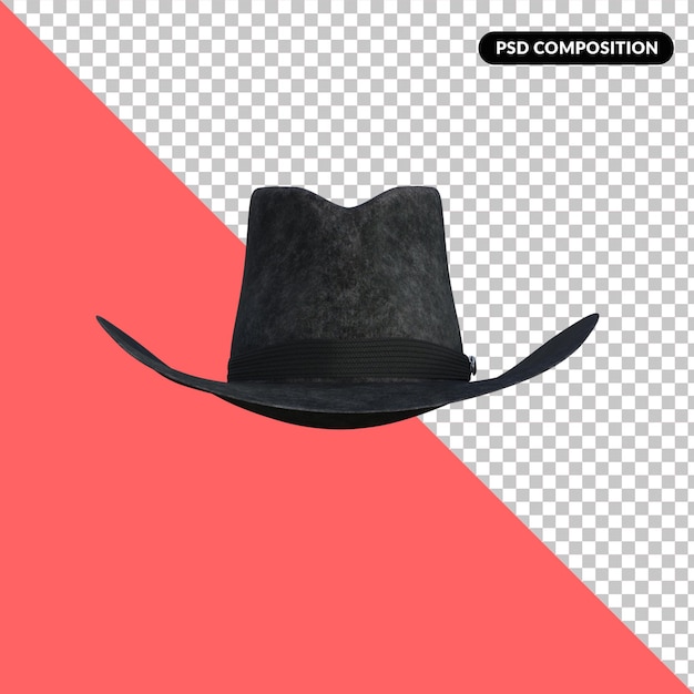 3d cowboy accessories isolated Premium Psd