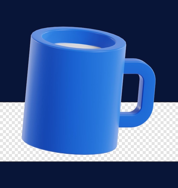 3D Cup Icon Illustration