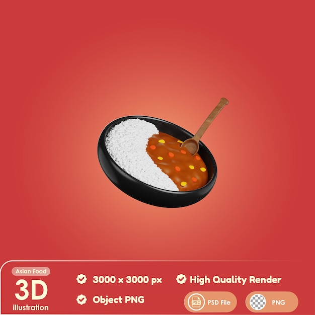 3d Curry Rice