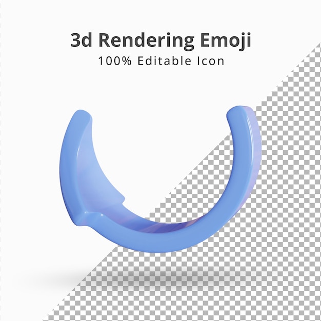 3d curve arrow sign icon