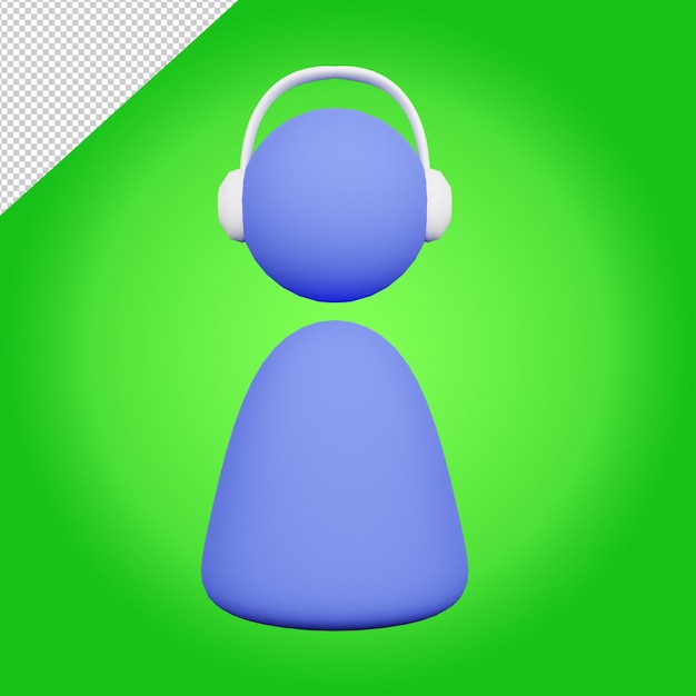 3d customer service icon