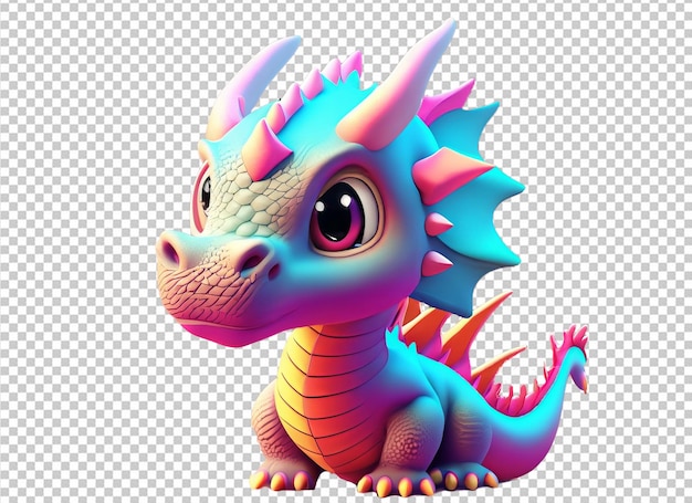 3d cute baby dragon