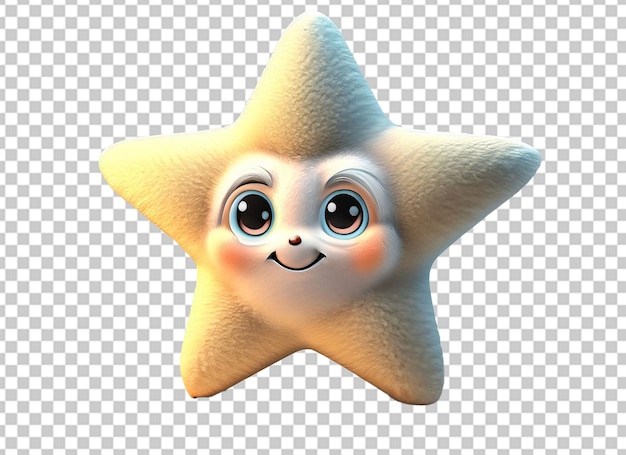 3d cute star