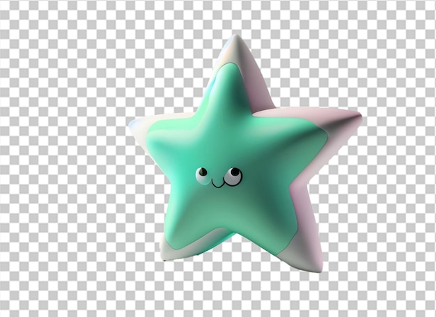 3d cute star