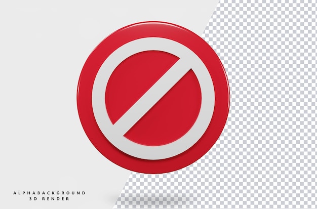 3d delete icon transparent background Premium Psd