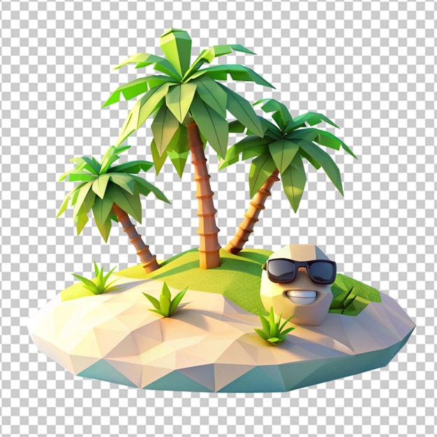 3d design of a mini beach