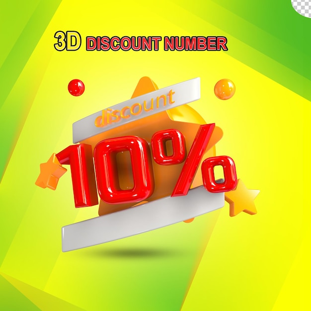 3D Discount  10%