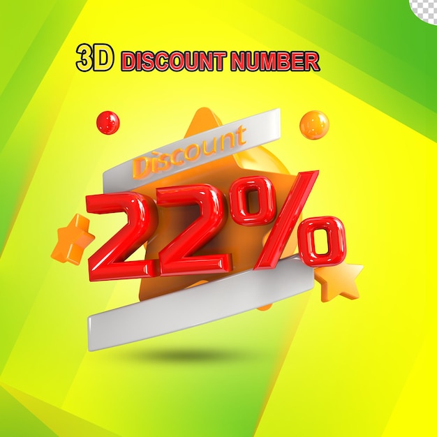 3D Discount  22%