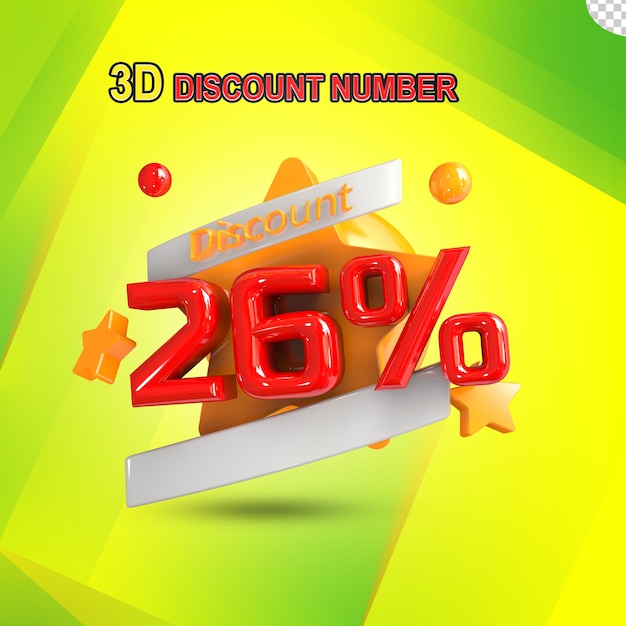 3D Discount  26%