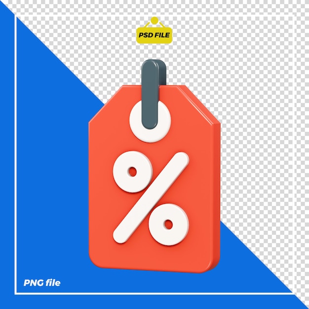 3D discount tag design