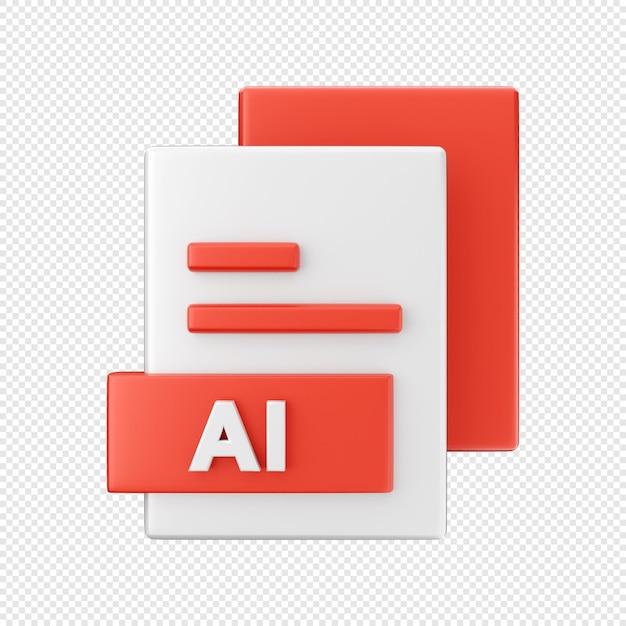 3d document file ai