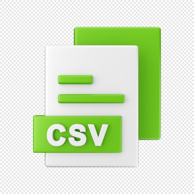 3d document file csv