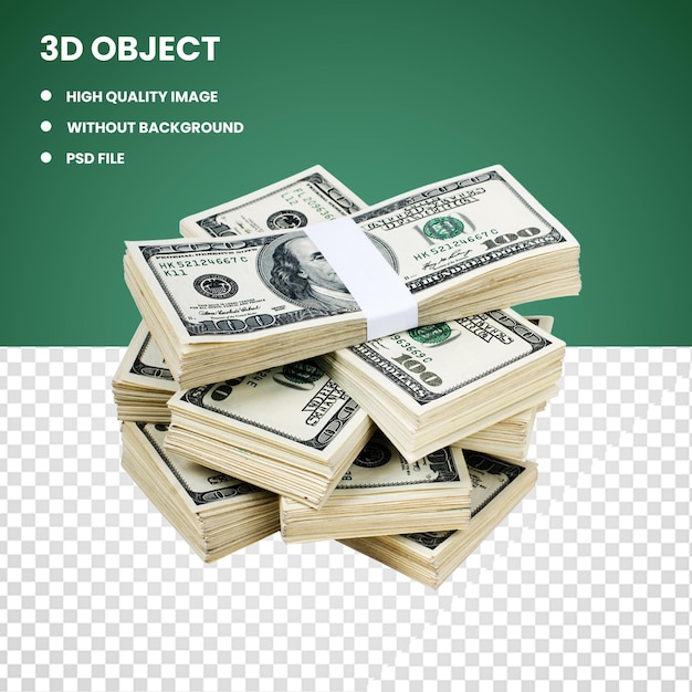 3D dollar bundles