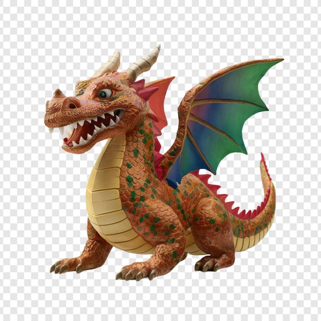 PSD 3d dragon isolated on transparent background