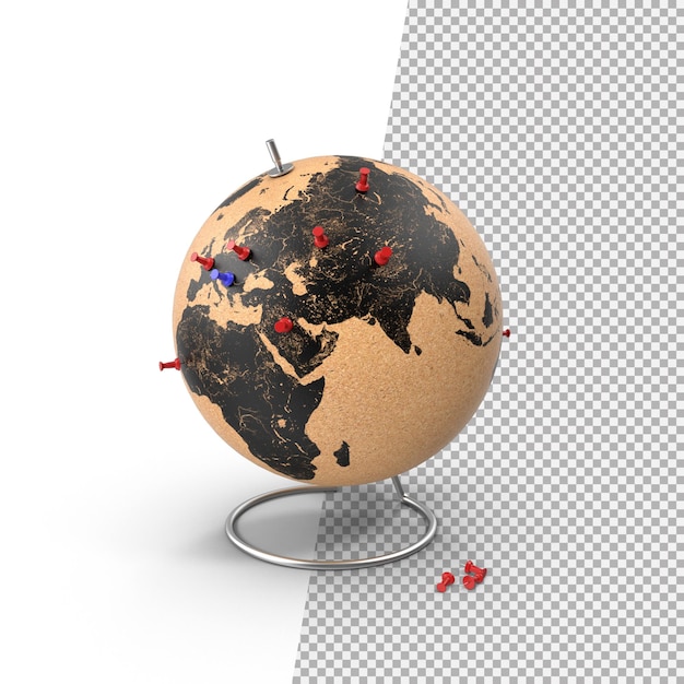 3d Earth Globe Png