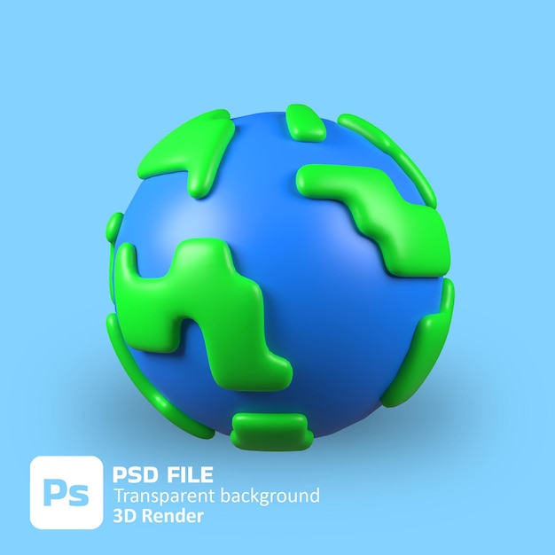 3d earth icon