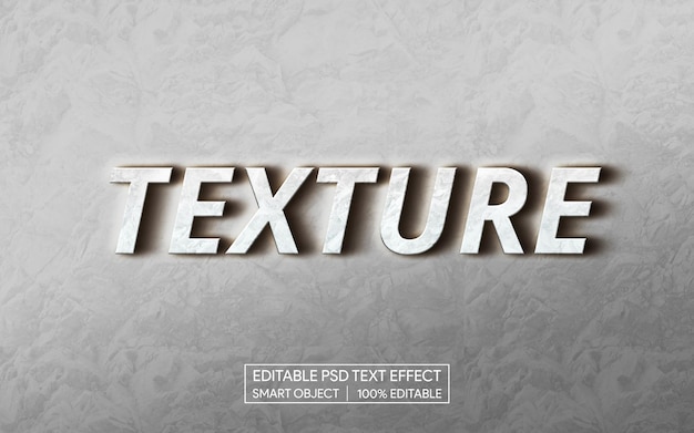 3d Editable psd text effect with smart object