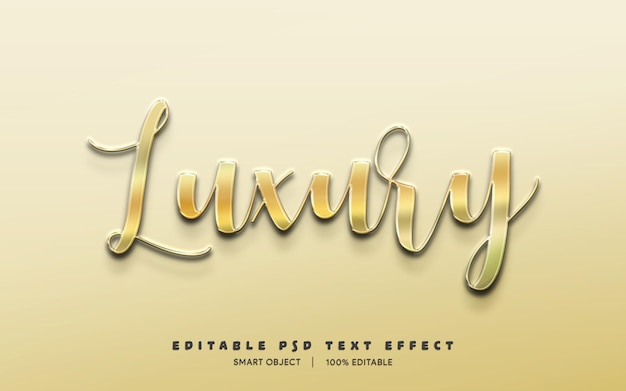 3d Editable psd text effect