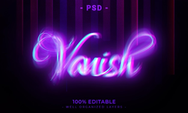 3d editable text effect style with background