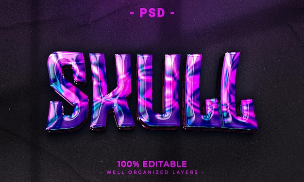 3d editable text effect style with background