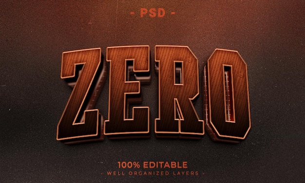 3d editable text effect style with background