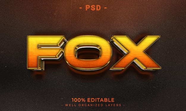 3d editable text effect style with background