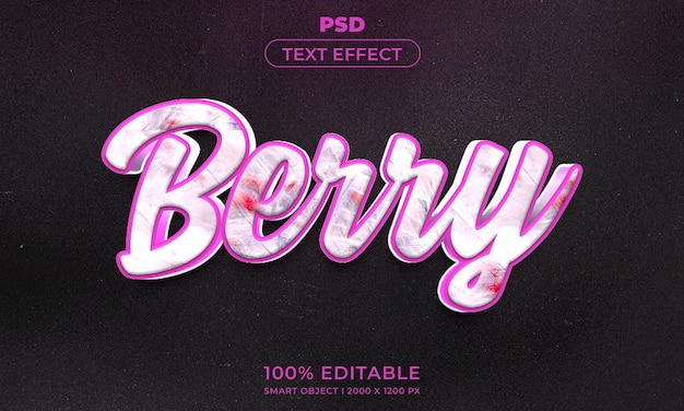 3d editable text effect style with background