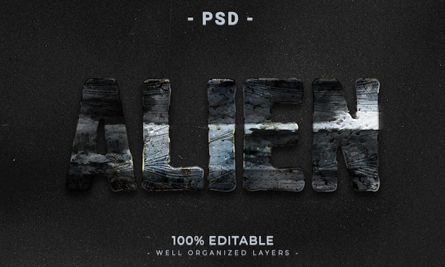 3d editable text effect style with background