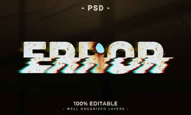 3d editable text effect style with background