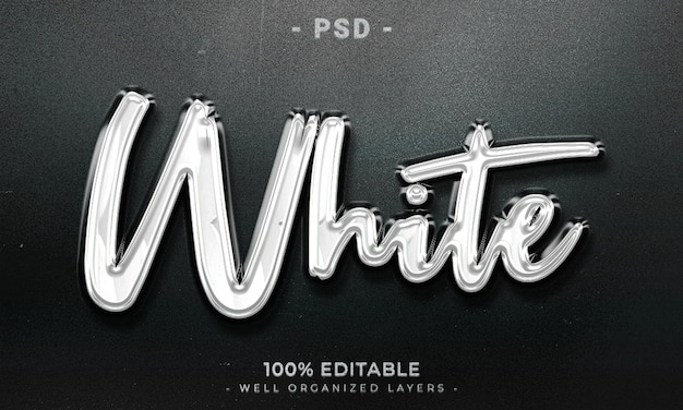 3d editable text effect style with background