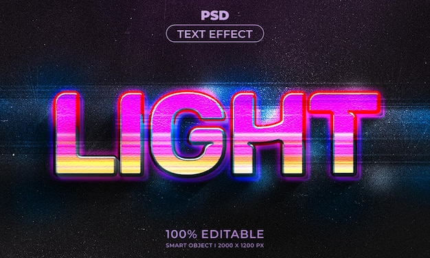 3d editable text effect style with background