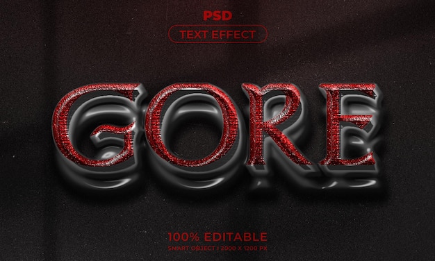 3d editable text effect style with background