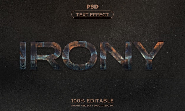 3d editable text effect style with background