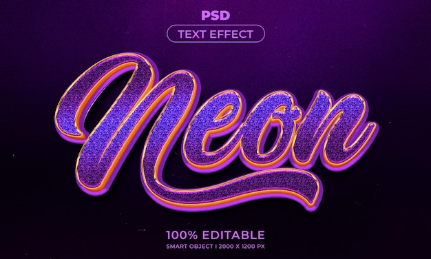 3d editable text effect style with background