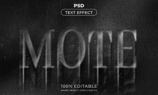 3d editable text effect style with background