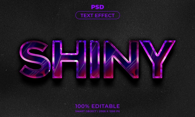 3d editable text effect style with background