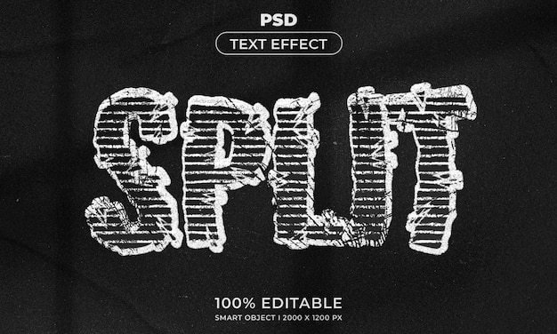 3d editable text effect style with background