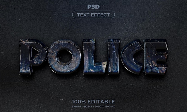 3d editable text effect style with background