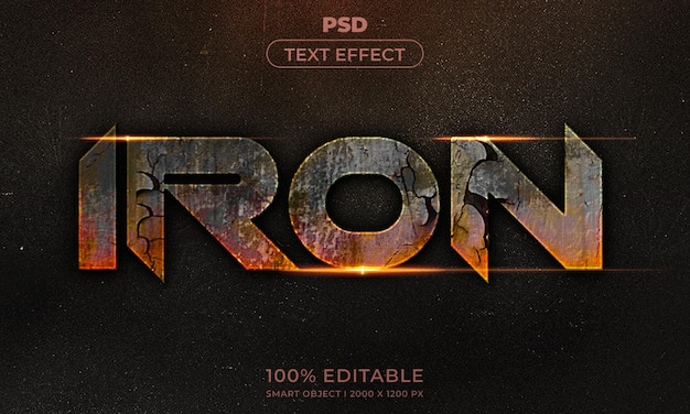 3d editable text effect style with background