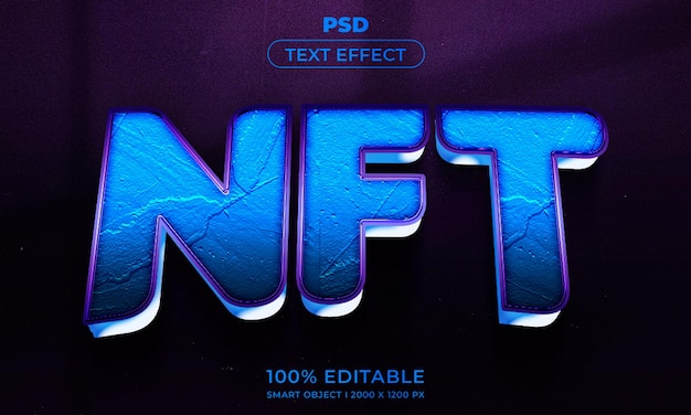 3d editable text effect style with background